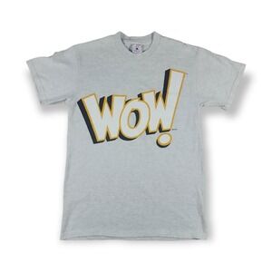 Vintage Delta WOW! Brand Gray Crew Neck T Shirt Men's Size Medium